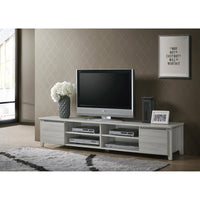 Entertainment Unit In White Wood - 180cm