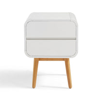 White Modern Retro Night Stand