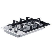 Gas Cooktop 30cm Gas Stove Cooker 2 Burner Cook Top Konbs NG LPG Steel