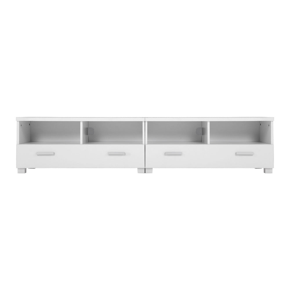 TV Stand Entertainment Unit with Drawers - White