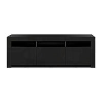 Entertainment Unit RGB LED High Gloss - 200cm Black