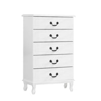 White Chest of Drawers Tallboy Dresser Table