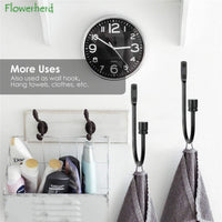 Curtain Hooks with Topper (Pair) - U Shape (Black, White, Bronze, Silver)