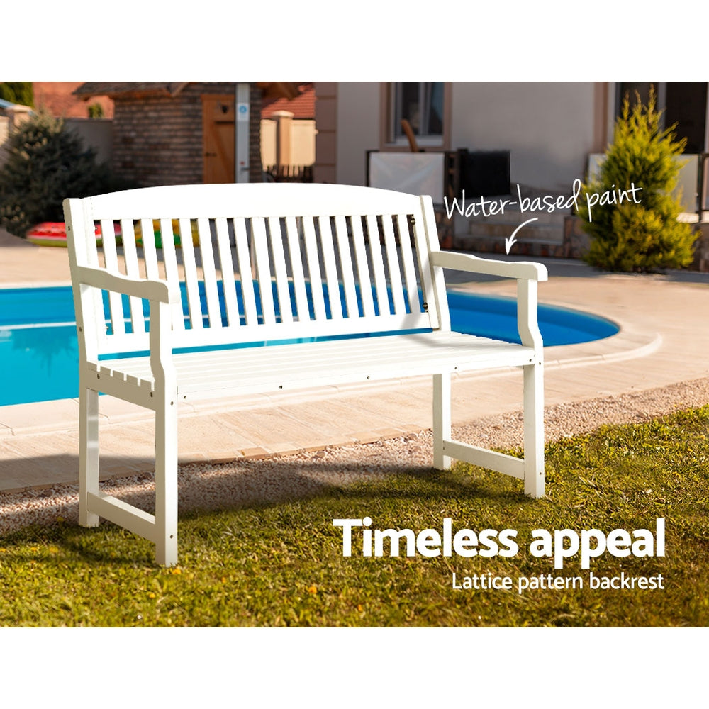 Outdoor Garden Bench Seat Wooden Chair Patio Furniture Timber Lounge