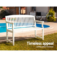 Outdoor Garden Bench Seat Wooden Chair Patio Furniture Timber Lounge
