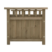 Outdoor Storage Box Wooden Garden Bench Chest Toy Tool Sheds Furniture