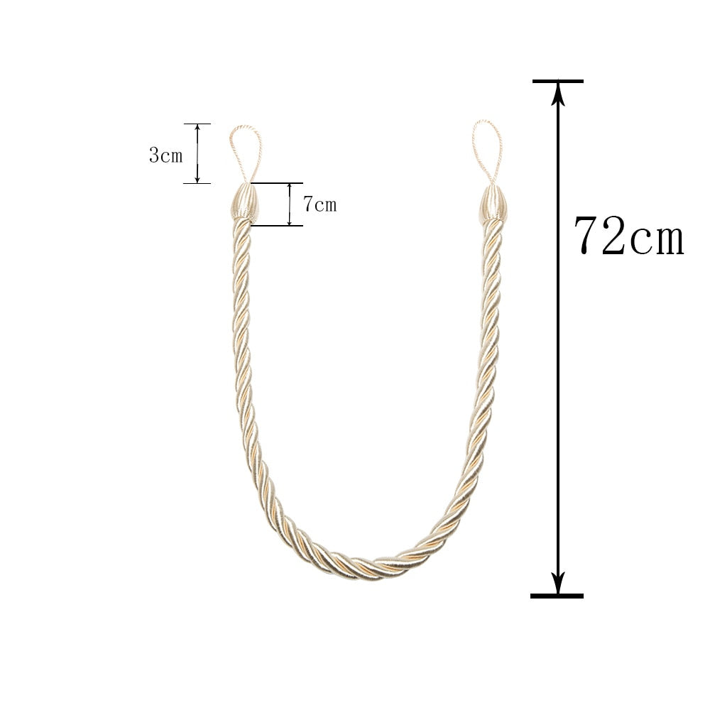 Rope Curtain Tiebacks (Pair)