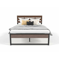 Wooden and Metal Bed Frame - King