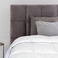 Bamboo Blend Quilt 250GSM Luxury Duvet 100% Cotton Cover - Single - White