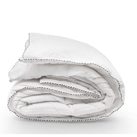 Bamboo Blend Quilt 250GSM Luxury Duvet 100% Cotton Cover - Queen - White