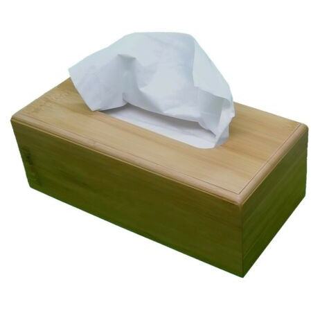 Bamboo Tissue Box Cover