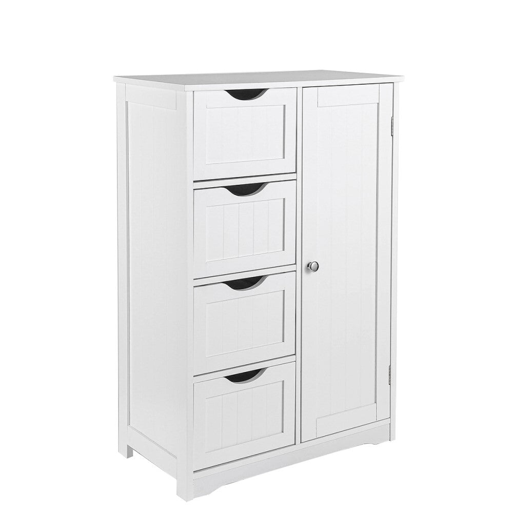 Bathroom Tallboy Storage Cabinet - White