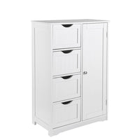 Bathroom Tallboy Storage Cabinet - White