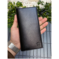 Leather Phone Wallet - Black