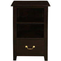 Tasmania 1 Drawer Lamp table (Chocolate)