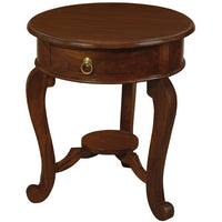 Emilia 1 Drawer Lamp Table (Mahogany)