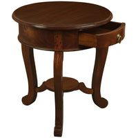 Emilia 1 Drawer Lamp Table (Mahogany)