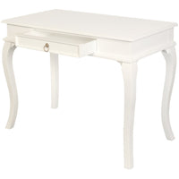 Queen Ann 1 Drawer Sofa Table (White)