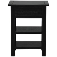 Elliot 1 Drawer Lamp Table (Black)