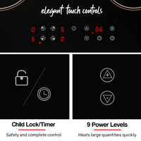 60cm Ceramic Cooktop 4 6 Zone Electric Glass Burner Top Flat Kitchen