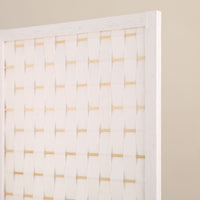 4-Panel Pine Wood Room Divider (White) EK-RD-101-SD