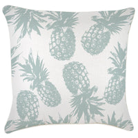 Cushion Cover With Piping Pineapples Seafoam 60cm x 60cm