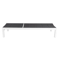 Adjustable Outdoor Sun Lounger in Aluminium White