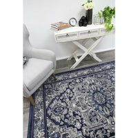 Arya Navy Blue Transitional Rug 160x220 cm