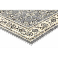Arya Grey Cream Border Rug 200x290 cm