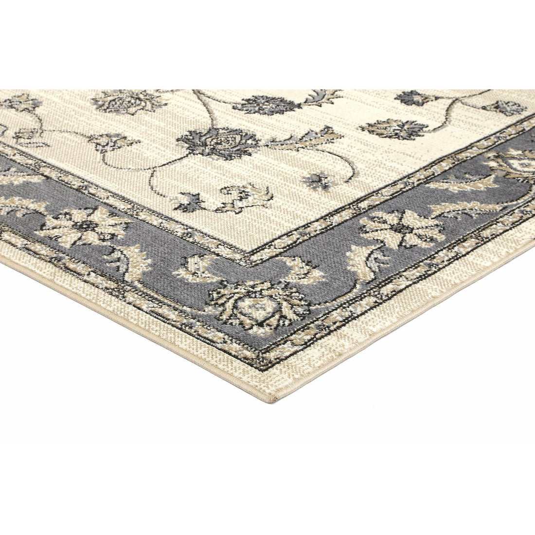 Arya Cream Grey Oriental Rug 200x290 cm
