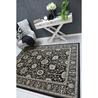 Arya Grey Oriental Rug 80x300 cm