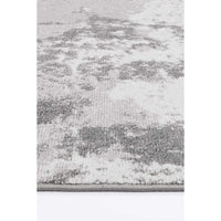 Ermina Modern Abstract Light Grey Rug 240x330cm
