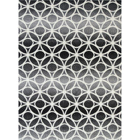 Allure Modern Geometric Grey Rug 80x300 cm