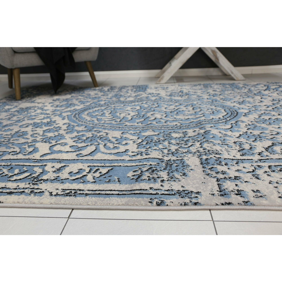Allure Classic Vintage Blue Rug 80x300 cm