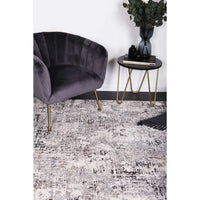 Amelia Grey Modern Rug 80x300 cm