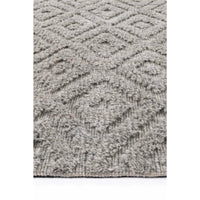 Leilani Plush Diamond Grey Rug 160x230cm