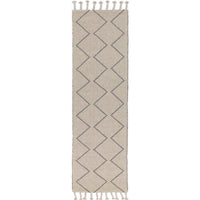Leilani Diamond Tassel Ash Rug 80x300cm