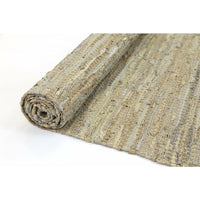 Metro Beige Modern Leather Rug 230x320cm