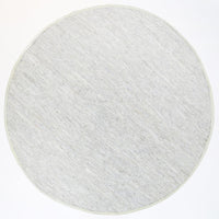 Metro White Modern Leather Rug 240x240cm