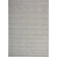 Hawaii Grey Shaped Geometric Ikat Rug 160x230cm