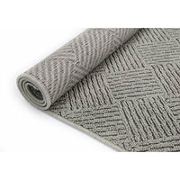 Hawaii Grey Shaped Geometric Ikat Rug 160x230cm