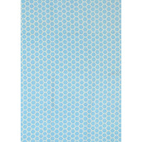 Illusion Blue Natural Cotton Rug 160x230