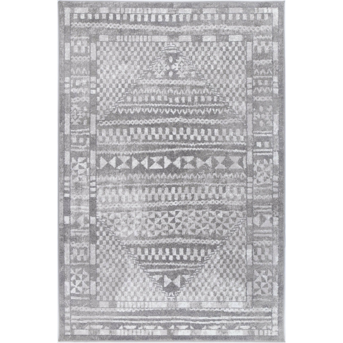 Windjana Tribal Grey Rug 160x230cm