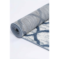 Windjana Lattice Blue Rug 80x150cm
