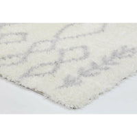 Moroccan Cream and Silver Tribal Rug 200X290cm