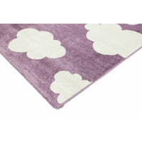 Piccolo Pink and White Cloud Kids Rug 120x170cm