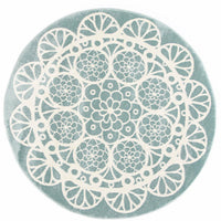 Piccolo Aqua White Doily Kids Rug 120x170cm