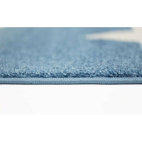 Piccolo Blue and White Stars Kids Rug 120x170cm