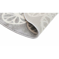 Piccolo Grey and White Doily Kids Rug 133x133cm Round