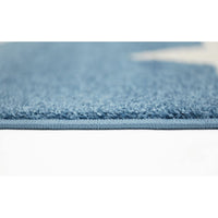 Piccolo Blue and White Stars Kids Rug 160x230cm